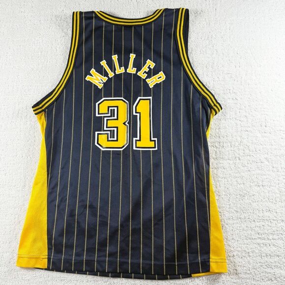 VTG Vintage Reggie Miller #31 Indiana Pacers Champion 90s Pinstripe Jersey NBA - - Picture 2 of 7